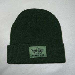 boys lie green beanie